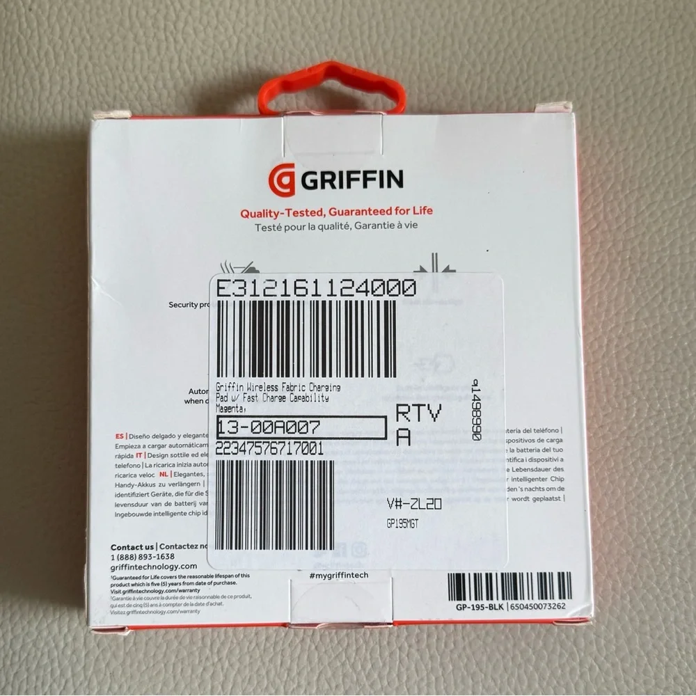 GRIFFIN 10W Fast Wireless Charging BLACK